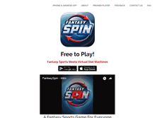 Tablet Screenshot of fantasyspin.com